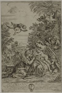 Flugt til Egypten af Pier Francesco Mola