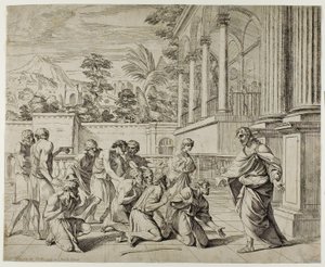 Joseph og hans brødre af Pier Francesco Mola