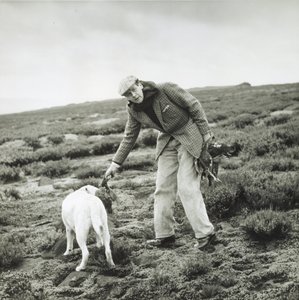 11. hertug af Devonshire ved en rypeskydning i Bolton Abbey af Blaise Nicolas Le Sueur