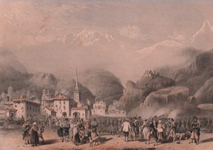 Bivuak af franske tropper i Susa, Piemonte af Blaise Nicolas Le Sueur