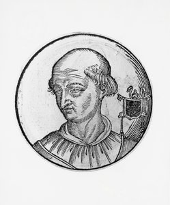 Portræt af Benedikt VIII (Theophylactus III af Tusculum, ca. 980-1024) af Blaise Nicolas Le Sueur