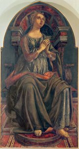 Hope, fra en række paneler, der afbilder dyderne designet til rådskammeret i Købmandslauget, 1469 (tempera på panel) af Piero del Pollaiolo