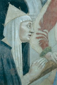 Detalje fra The Legend of the True Cross, der viser opdagelse og verifikation af True Cross, af Piero della Francesca af Piero della Francesca