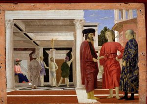 The flagellation of Christ, 1444-50 (olie og tempera på træ)