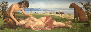 En Satyr sørger over en nymfe, ca. 1495 af Piero di Cosimo