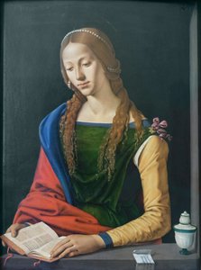 Saint Mary Magdalene læsning, slutningen af det 15. århundrede (olie på panel)