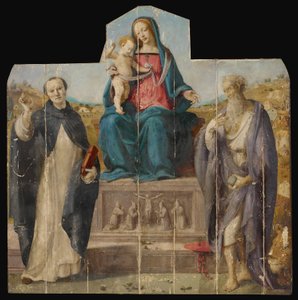 Jomfru og barn med de hellige Vincent Ferrer og Jerome af Piero di Cosimo
