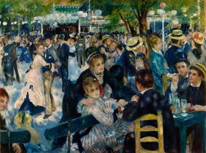 Dans på Le Moulin de la Galette af Pierre-Auguste Renoir