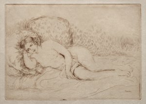 Nøgen kvinde liggende af Pierre-Auguste Renoir