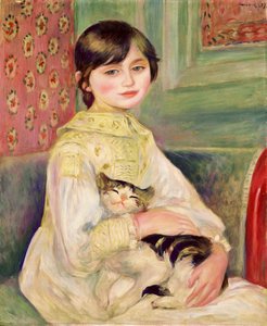 Julie Manet, også kendt som kattebarnet af Pierre-Auguste Renoir