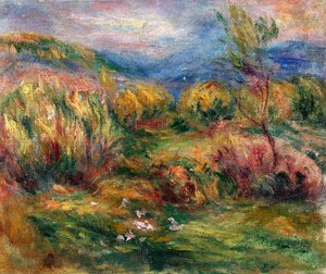 Landskab nær Cagnes-sur-Mer af Pierre-Auguste Renoir