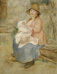 Moderskab, også kendt som Barnet ved brystet af Pierre-Auguste Renoir