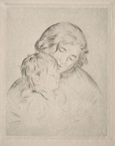 Mor og Barn af Pierre-Auguste Renoir