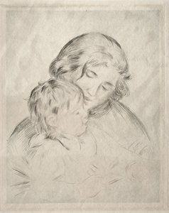 Mor og Barn af Pierre-Auguste Renoir