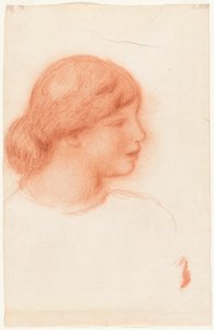 Profil af en ung kvinde af Pierre-Auguste Renoir