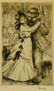 Dansen på landet af Pierre-Auguste Renoir