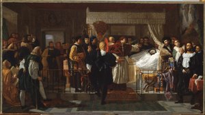 Æresbevisninger til Raphael på hans dødsleje af Pierre Nolasque Bergeret