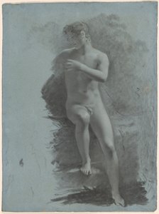 Adonis, ca. 1810-1812 (sort kridt på papir) af Pierre-Paul Prud