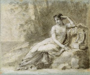 Undersøg til et portræt af kejserinde Joséphine af Pierre Paul Prudhon