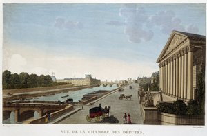 Udsigt over Deputeretkammeret - Paris af Courvoisier