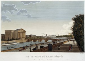 Udsigt over Deputeretpaladset - Paris af Courvoisier