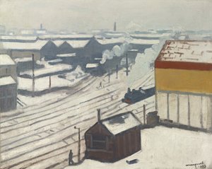 Gare Montparnasse i sneen, 1913 af Albert Marquet