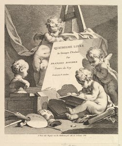 Frontispice, 1727-60. af Pierre Alexandre Aveline