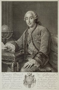 Portræt af prins Dmitrij Mikhailovich Golitsyn 1721-1793, 1762 af Pierre Alexandre Tardieu