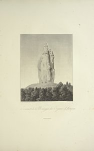 Summit of the Mountain of Organos, Actopan, graveret af Bouquet, illustration fra 