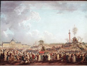 Fest for det Højeste Væsen på Mars-marken (20. Prairial Year II - 8. juni af Pierre Antoine Demachy