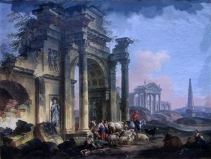 Fransk:  Triumfbuen af Pierre Antoine Demachy