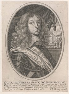 Portræt af Louis XIV (Louis XIV ved Guds nåde Roy af Frankrig og Navarra)