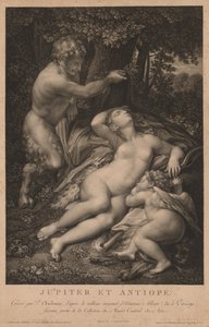 Jupiter og Antiope. af Pierre Audouin