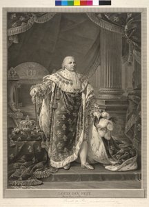 Kong af Frankrig Louis XVIII af Pierre Audouin