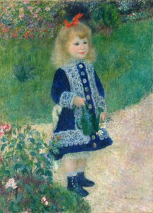 En pige med en vandkande, 1876. af Pierre Auguste Renoir