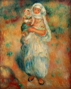 Algerier med barn af Pierre Auguste Renoir