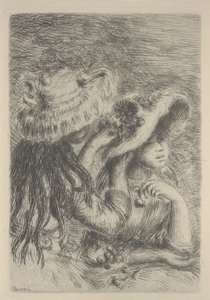 Arrangering af hatten af Pierre Auguste Renoir