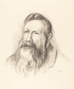 Auguste Rodin, ca. 1910. af Pierre Auguste Renoir