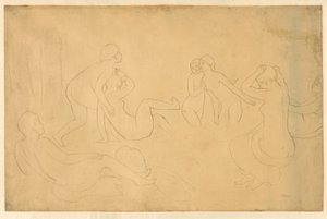 Badende i en Skov af Pierre Auguste Renoir