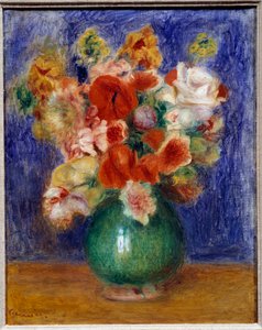 Buket blomster. Maleri af Pierre Auguste Renoir (1841-1919) af Pierre Auguste Renoir