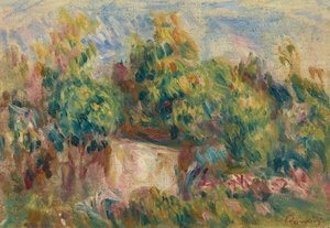 Skur nær Les Colettes af Pierre Auguste Renoir