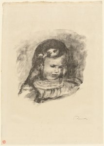 Claude Renoir, hovedsænket af Pierre Auguste Renoir
