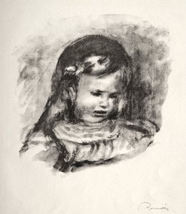 Claude Renoir, Head Down, 1904. af Pierre Auguste Renoir