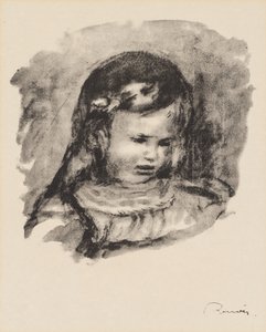 Claude Renoir, hovedsænket af Pierre Auguste Renoir