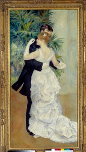 Dansen har byen. Maleri af Pierre Auguste Renoir (1841-1919) repræsenterende Suzanne Valadon og Paul Lhote af Pierre Auguste Renoir