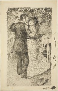 Dans på landet, 1883. af Pierre Auguste Renoir