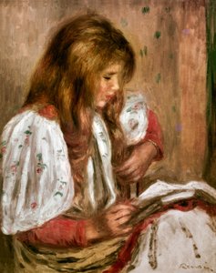 Pige i hvidt af Pierre Auguste Renoir