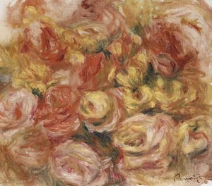 Blomsterskitse, ca. 1914 af Pierre Auguste Renoir