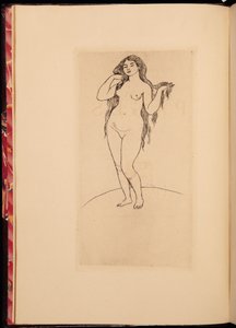 Frontispice til en antologi af værker af Stephane Mallarme, 1891 af Pierre Auguste Renoir