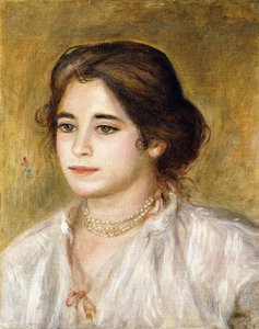 Gabrielle ved halskæden, 1906 af Pierre Auguste Renoir